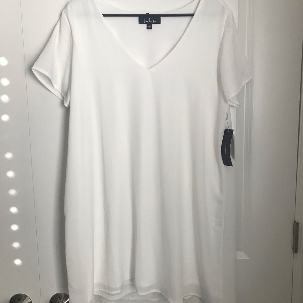 Lulus White Shift Dress